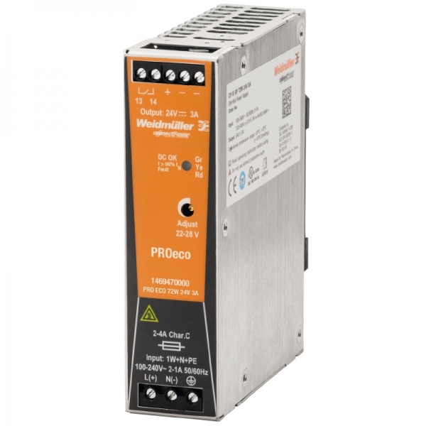 Alimentation PRO ECO 72W 24V 3A - Automatismes Solutions