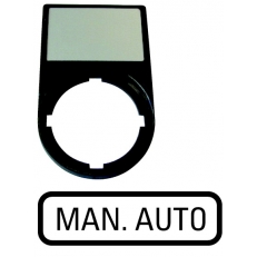 M22S-ST-GB11 - Porte-étiquette complet " MAN. AUTO" Noir