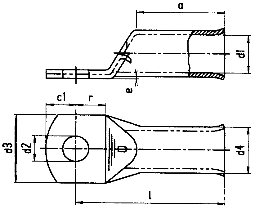 Cosse à sertir. Ø 8 mm. Longueur 16 mm - Matijardin